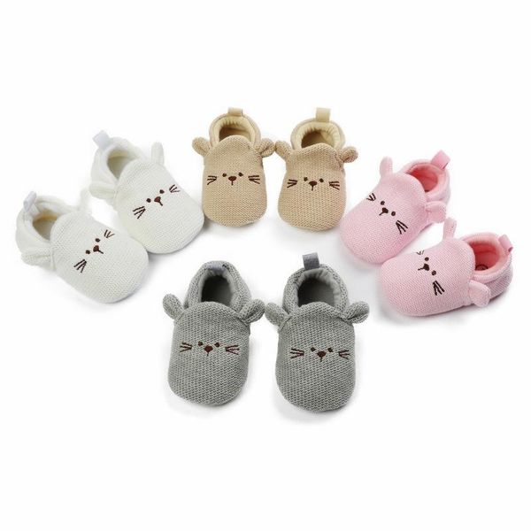 first walkers 0-18m baby girls step shoes spring and fall flax non-slip toddler