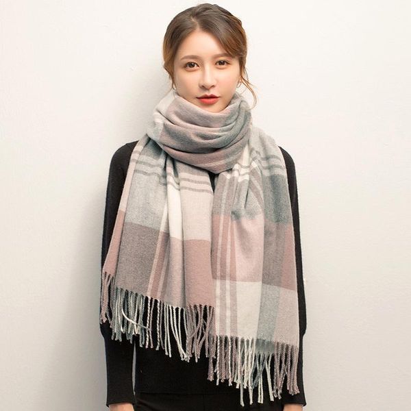scarves plaid wool scarf for women thicken warm cashmere shawls,wraps echarpe pashmina ladies korea winter foulard femme, Blue;gray
scarves plaid wool scarf for women thicken warm cashmere shawls,wraps echarpe pashmina ladies korea winter foulard femme, Blue;gray