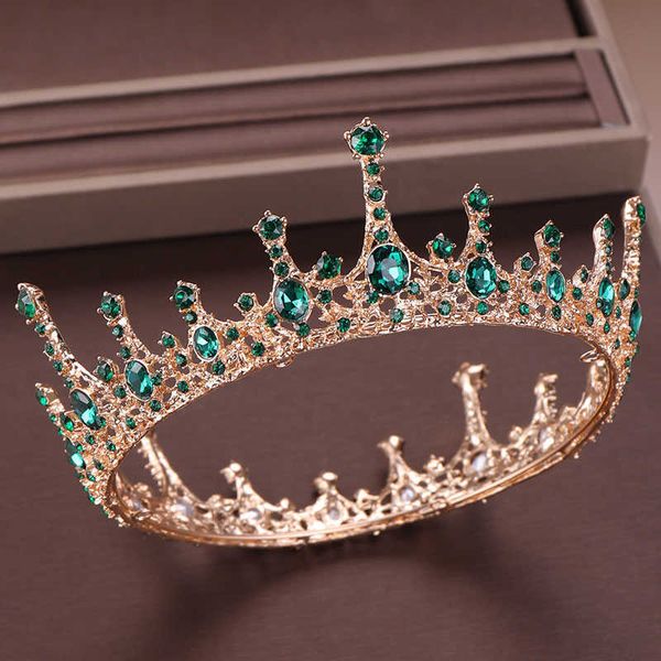 green crystal bridal tiara and crown hair jewelry full circle noiva bride diadem headpiece wedding accessories vl 210616, Slivery;golden
green crystal bridal tiara and crown hair jewelry full circle noiva bride diadem headpiece wedding accessories vl 210616, Slivery;golden