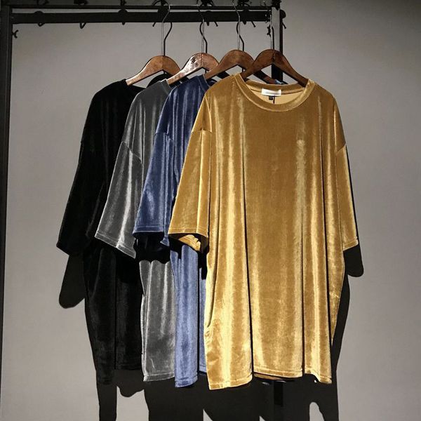 summer new oversize women t shirt fashion solid velvet o neck t shirts female o neck streetwear tee 210306, White
summer new oversize women t shirt fashion solid velvet o neck t shirts female o neck streetwear tee 210306, White