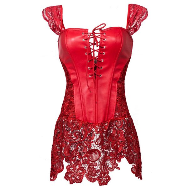 costumes court tights imitation leather hollow out body shaping clothes red pu corset shoulder strap lace slimming, Black
costumes court tights imitation leather hollow out body shaping clothes red pu corset shoulder strap lace slimming, Black