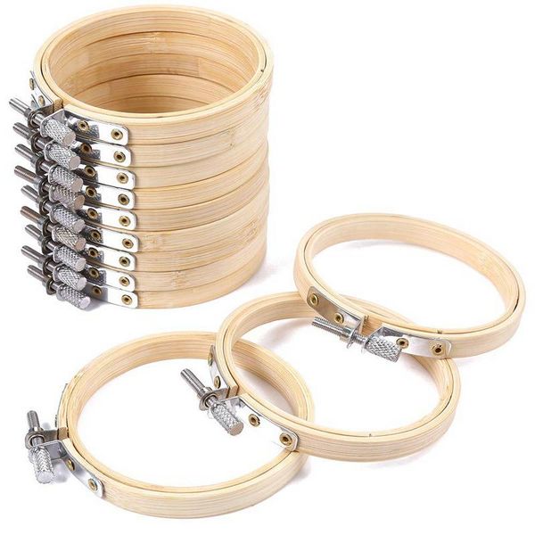 10/20 pcs 4 inch bamboo embroidery hoops round wooden circle cross stitch diy household sewing tools, Black
10/20 pcs 4 inch bamboo embroidery hoops round wooden circle cross stitch diy household sewing tools, Black