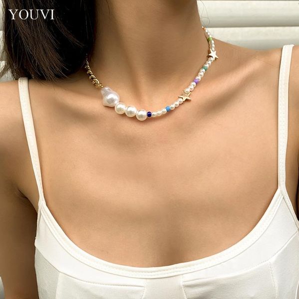 chains youvi pearl necklace for women metal choker women's chain on the neck gothic korea fashion 2021 goth pedants jewelry, Silver
chains youvi pearl necklace for women metal choker women's chain on the neck gothic korea fashion 2021 goth pedants jewelry, Silver