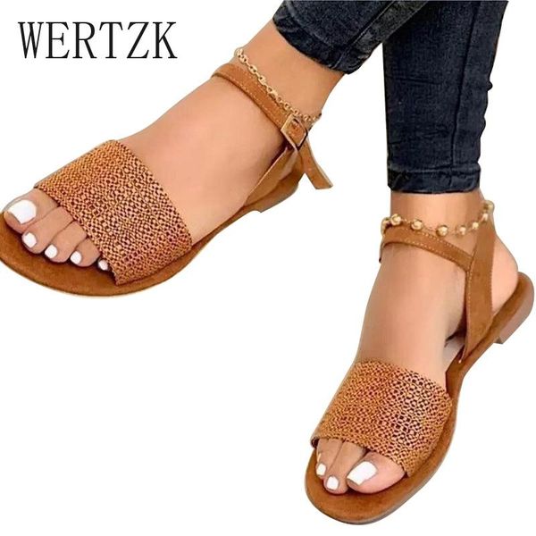 sandals summer women's weaved ankle strap ladies flats shoes buckle square heels female footwear casual woman plus size 43, Black
sandals summer women's weaved ankle strap ladies flats shoes buckle square heels female footwear casual woman plus size 43, Black