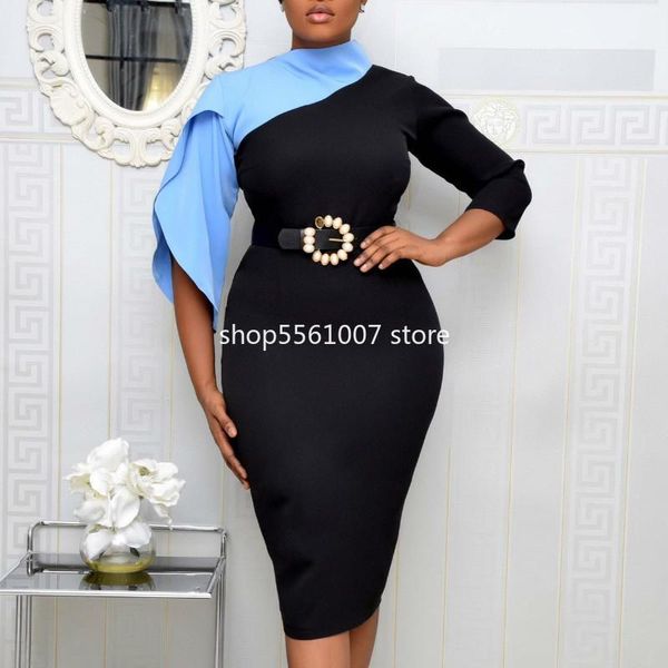 casual dresses women dress bodycon blue black patchwork elegant office ladies fashion with waist belt vestidos elastic package hip modest ro, Black;gray
casual dresses women dress bodycon blue black patchwork elegant office ladies fashion with waist belt vestidos elastic package hip modest ro, Black;gray