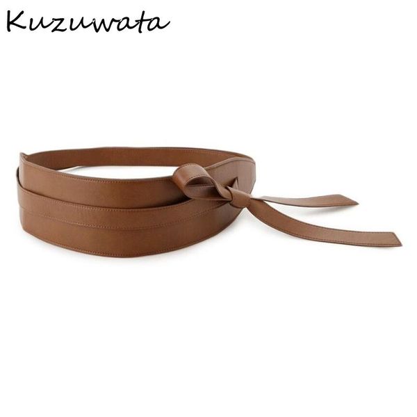 belts kuzuwata 2021 design fashion cummerbunds all match slim waist leather waistband women clothing accessories, Black;brown
belts kuzuwata 2021 design fashion cummerbunds all match slim waist leather waistband women clothing accessories, Black;brown