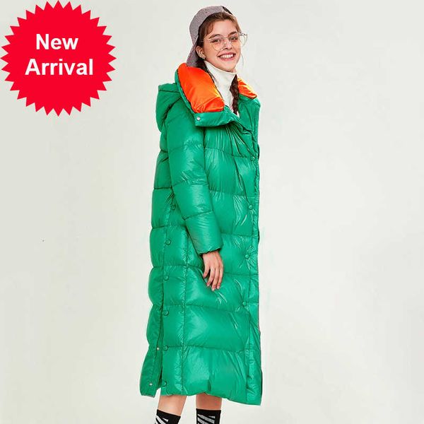 allure amore winter new women long coat white duck down jacket quilted female lightweight thick clothes, Black
allure amore winter new women long coat white duck down jacket quilted female lightweight thick clothes, Black