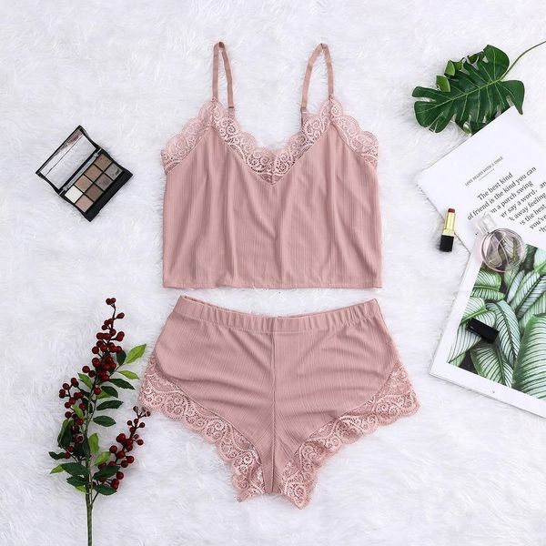 sleepwear women's cotton fine thread lace lingerie underwear sleepwear pajamas pants sets short comfortable pink, Black;red
sleepwear women's cotton fine thread lace lingerie underwear sleepwear pajamas pants sets short comfortable pink, Black;red