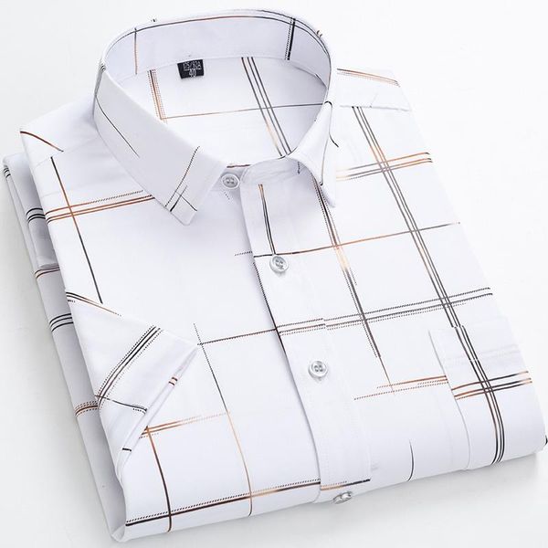 men's casual shirts comfortable anti-wrinkle printed front pocket short-sleeved shirt, White;black
men's casual shirts comfortable anti-wrinkle printed front pocket short-sleeved shirt, White;black