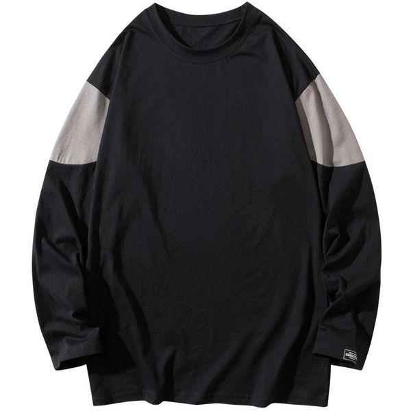men's t-shirts spring long-sleeve t-shirt men loose contrast color tees plus size 5xl, White;black
men's t-shirts spring long-sleeve t-shirt men loose contrast color tees plus size 5xl, White;black