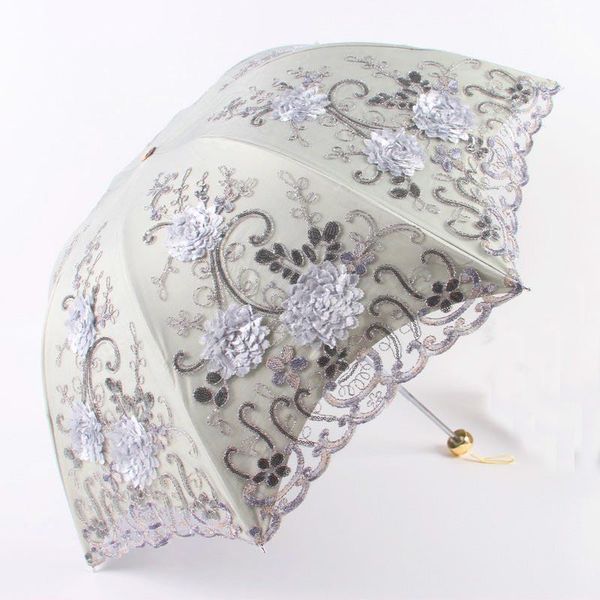 umbrellas fashion embroidered lace umbrella women outdoor rainy and sunny three folding black coating anti-uv sunscreen parasol
umbrellas fashion embroidered lace umbrella women outdoor rainy and sunny three folding black coating anti-uv sunscreen parasol