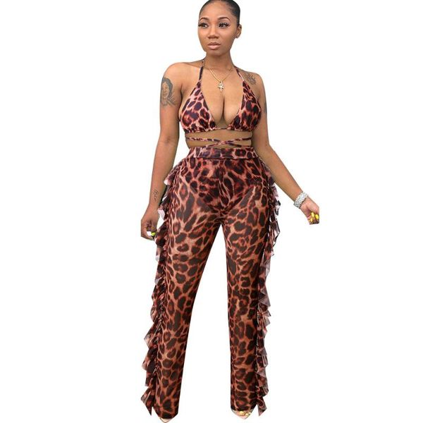two piece dress echoine leopard print ruffle 2 set women bandge bra pants skinny backless sets club outfits matching, White
two piece dress echoine leopard print ruffle 2 set women bandge bra pants skinny backless sets club outfits matching, White