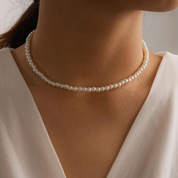 chokers pearl necklaces for women simulated chain necklace collier femme choker wedding bridal jewelry party gifts, Golden;silver
chokers pearl necklaces for women simulated chain necklace collier femme choker wedding bridal jewelry party gifts, Golden;silver