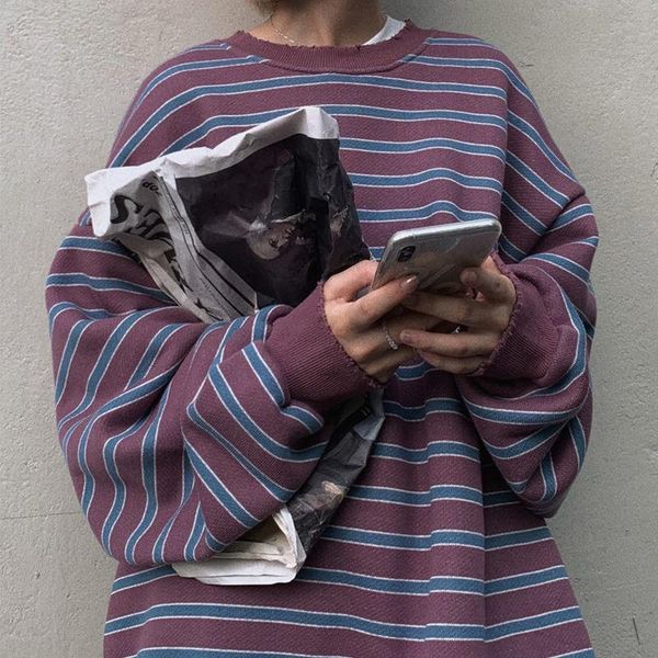 women's hoodies & sweatshirts women vintage oversize harajuku students simple all-match causal striped long sleeve o-neck loose womens, Black
women's hoodies & sweatshirts women vintage oversize harajuku students simple all-match causal striped long sleeve o-neck loose womens, Black