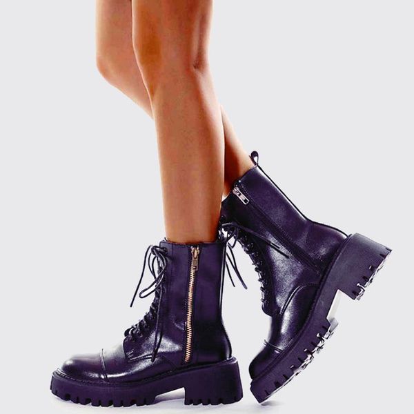 boots brand sale genuine leather fashion rubber heels skidproof sole motorcycles booties women shoes female cool, Black
boots brand sale genuine leather fashion rubber heels skidproof sole motorcycles booties women shoes female cool, Black