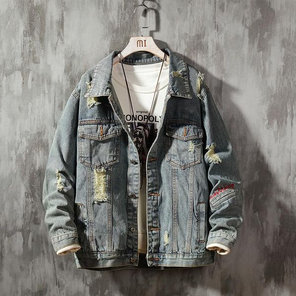 men's jackets leisure men blazer denim jacket 2021 spring model tide brand loose tooling coat male korean version fashion, Black;brown
men's jackets leisure men blazer denim jacket 2021 spring model tide brand loose tooling coat male korean version fashion, Black;brown