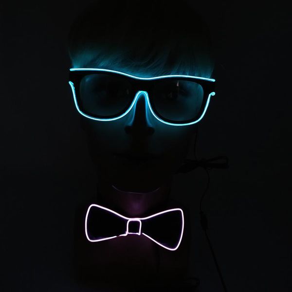 sunglasses fashion party glasses carnival light up costume accessories glowing el bow tie led for men women, White;black
sunglasses fashion party glasses carnival light up costume accessories glowing el bow tie led for men women, White;black