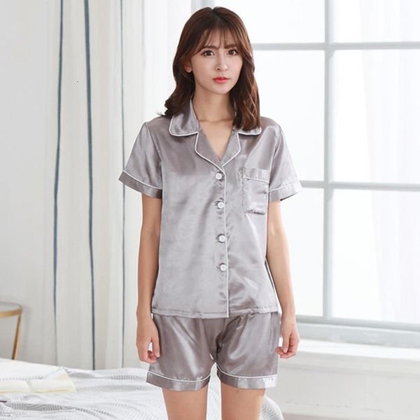 shorts suit pijamas mujer fashion summer satin sleepwear for women faux pajamas sets 2 pieces nightwear female top, Black;red
shorts suit pijamas mujer fashion summer satin sleepwear for women faux pajamas sets 2 pieces nightwear female top, Black;red