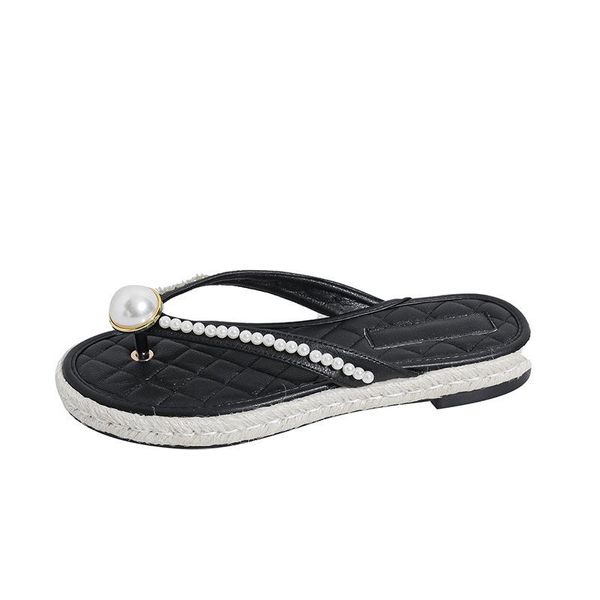 slippers beshx grass-made thick-soled sandals women's 2021 summer pearl chain roman shoes flat beach flip flops, Black
slippers beshx grass-made thick-soled sandals women's 2021 summer pearl chain roman shoes flat beach flip flops, Black