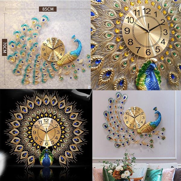peacock clock art wall clock for living room creative fashion luxury atmosphere wall charts household mute quartz gift
peacock clock art wall clock for living room creative fashion luxury atmosphere wall charts household mute quartz gift