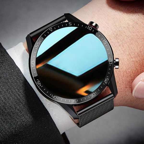 watch bands timewolf reloj inteligente smart android men 2021 waterproof ip68 smartwatch for phone ios, Black;brown