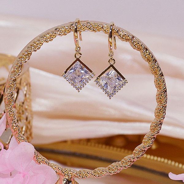 stud trendy fine advanced square shiny zircon earrings for women designer creativity luxury jewelry s925 needle party, Golden;silver
stud trendy fine advanced square shiny zircon earrings for women designer creativity luxury jewelry s925 needle party, Golden;silver