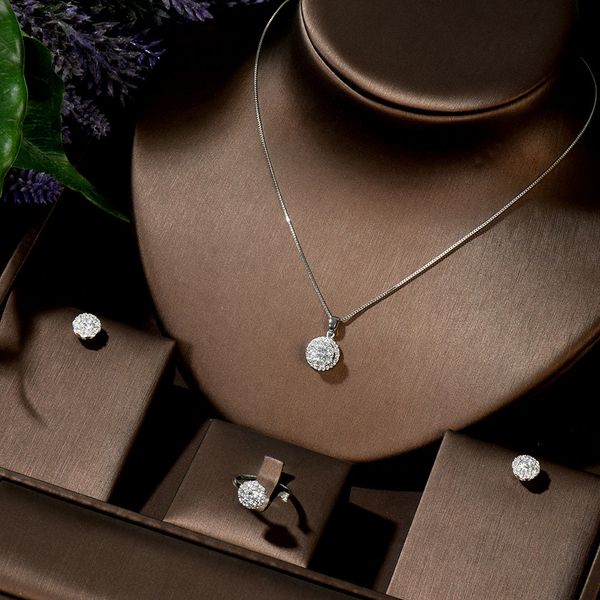 jewelry sets hibride fashion luxury round zircon women with silver color crystal earrings necklace weddings set for party n-1426, Black
jewelry sets hibride fashion luxury round zircon women with silver color crystal earrings necklace weddings set for party n-1426, Black
