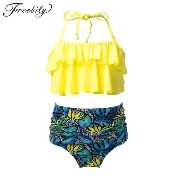 2pcs kids swimwear girls tankini adjustable halter ruffled with floral printed bottoms swimsuit children set bathing suit
2pcs kids swimwear girls tankini adjustable halter ruffled with floral printed bottoms swimsuit children set bathing suit