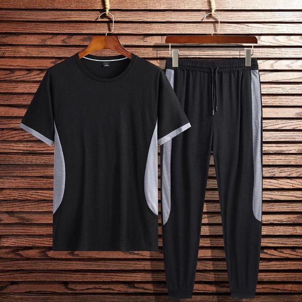men's tracksuits ice silk pants summer thin casual trousers suit youth fitness running quick-drying silky sports clothes, Gray
men's tracksuits ice silk pants summer thin casual trousers suit youth fitness running quick-drying silky sports clothes, Gray