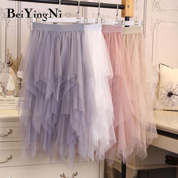 skirts beiyingni women tutu skirt solid sweet cute vintage irregular tulle 2021 summer mesh pleated ol high elastic waist, Black
skirts beiyingni women tutu skirt solid sweet cute vintage irregular tulle 2021 summer mesh pleated ol high elastic waist, Black