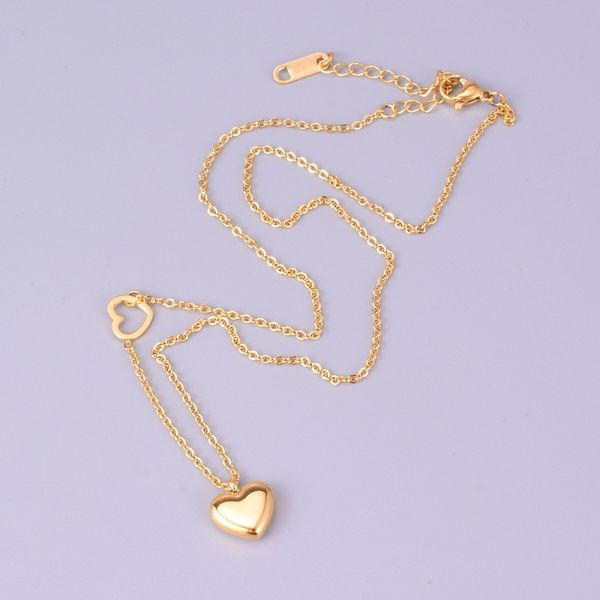 titanium steel heart necklace 18k gold plated women clavicle chain pendants necklace heart pendants jewelry gifts, Silver
titanium steel heart necklace 18k gold plated women clavicle chain pendants necklace heart pendants jewelry gifts, Silver