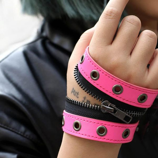 tennis punk genuine leather bracelet bangle charms rivet zipper width hand strap braclet for men women jewelry pulseira masculina, Golden;silver
tennis punk genuine leather bracelet bangle charms rivet zipper width hand strap braclet for men women jewelry pulseira masculina, Golden;silver
