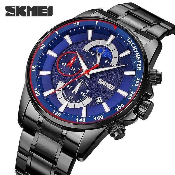 wristwatches skmei casual men's watches luxury sports quartz full steel waterproof satch moonphase date male clock relogio masculino, Slivery;brown
wristwatches skmei casual men's watches luxury sports quartz full steel waterproof satch moonphase date male clock relogio masculino, Slivery;brown