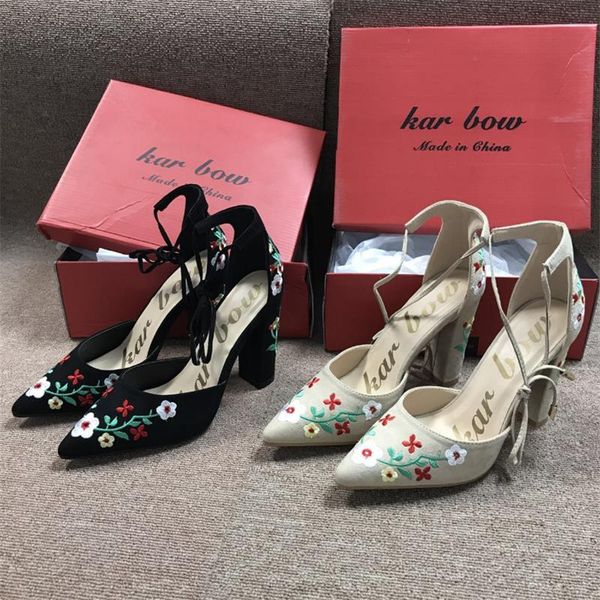 dress shoes 2021 women high heels plus size embroidery pumps flower ankle strap female two piece party wedding pointed toe, Black
dress shoes 2021 women high heels plus size embroidery pumps flower ankle strap female two piece party wedding pointed toe, Black