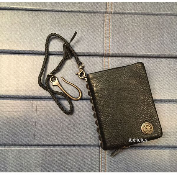 fashion rivet chain genuine leather wallet men's wallet short zip around male purse money clips skull bag black zr, Red;black
fashion rivet chain genuine leather wallet men's wallet short zip around male purse money clips skull bag black zr, Red;black