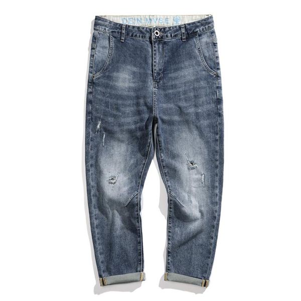 men's jeans mens spring summer autumn japan style ripped blue casual copped trousers harem ankle-length pants
men's jeans mens spring summer autumn japan style ripped blue casual copped trousers harem ankle-length pants