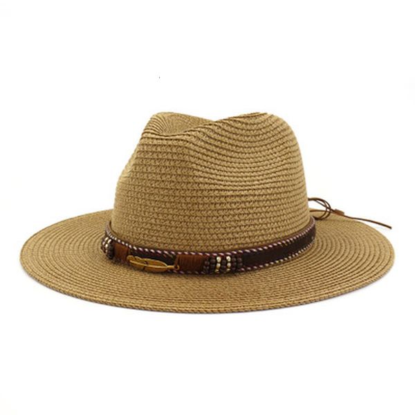 2021 new straw women men wide brim solid color with band belt jazz caps outdoor beach travel western cowboy casual vintage sun hats drco, Blue;gray
2021 new straw women men wide brim solid color with band belt jazz caps outdoor beach travel western cowboy casual vintage sun hats drco, Blue;gray