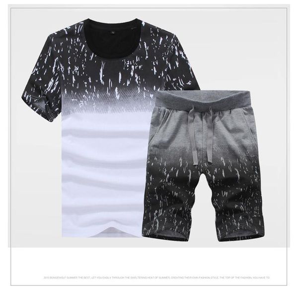 men's tracksuits summer men sportwear sets t-shirt breathable letter design short sleeve o-neck cotton t-shirts+shorts, Gray
men's tracksuits summer men sportwear sets t-shirt breathable letter design short sleeve o-neck cotton t-shirts+shorts, Gray