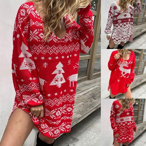 casual dresses christmas dress colorful print v neck split knitted year for party, Black;gray
casual dresses christmas dress colorful print v neck split knitted year for party, Black;gray