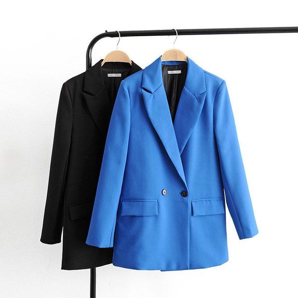 women's suits & blazers women blazer coat vintage office 2021 autumn simple solid color jacket notched collar pocket lady business outw, White;black
women's suits & blazers women blazer coat vintage office 2021 autumn simple solid color jacket notched collar pocket lady business outw, White;black