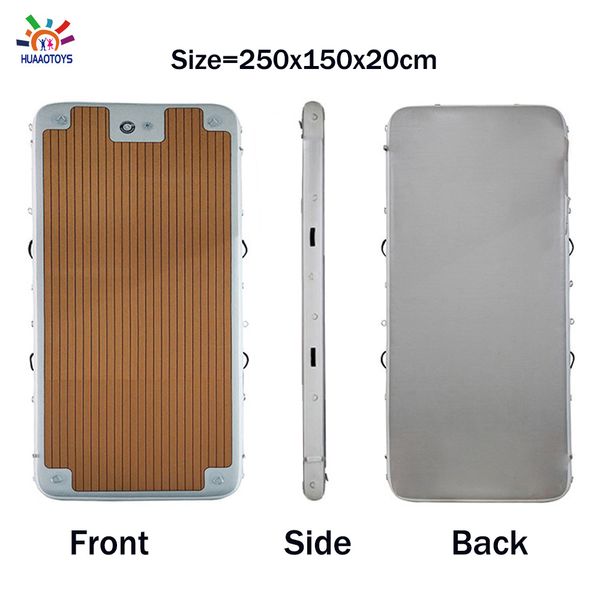 2.5x1.5x0.2m teak color pantoon inflatable dock floating platform and water platform
2.5x1.5x0.2m teak color pantoon inflatable dock floating platform and water platform