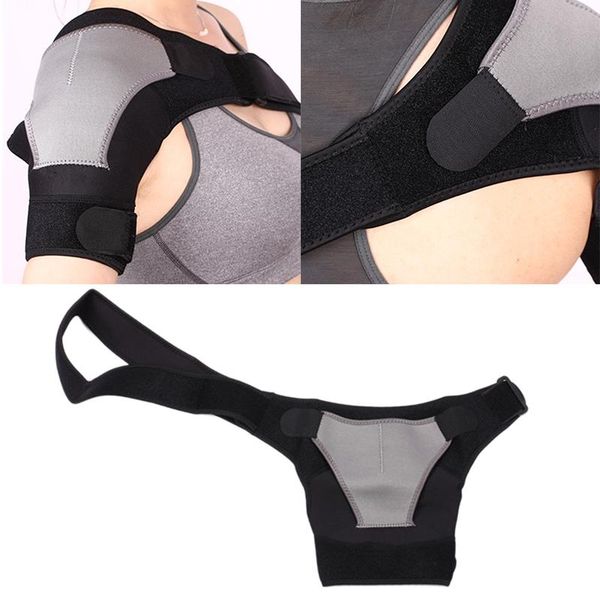 back support 1 piece left right aids brace belt dislocation arthritis shoulder strap sports protection adjustable 38-52 cm, Black;blue
back support 1 piece left right aids brace belt dislocation arthritis shoulder strap sports protection adjustable 38-52 cm, Black;blue