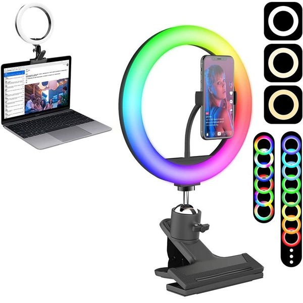 flash heads selfie ring light with clip clamp mount bureau make-up video 360 degrees rotable dimmable led live stoom webcam
flash heads selfie ring light with clip clamp mount bureau make-up video 360 degrees rotable dimmable led live stoom webcam