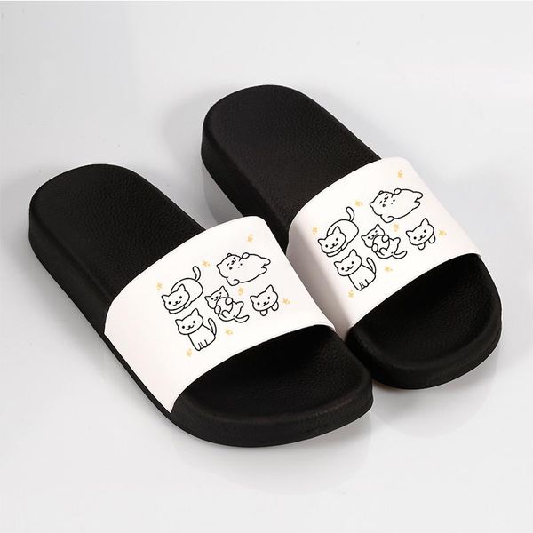 slippers 2021 summer women shoes cat print bathroom indoor home flat beach slides non-slip sandals flip flops chaussure femme, Black
slippers 2021 summer women shoes cat print bathroom indoor home flat beach slides non-slip sandals flip flops chaussure femme, Black