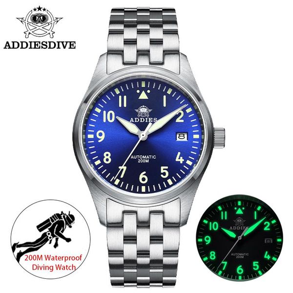 wristwatches addies men's mechanical luxury automatic watch for men luminous diving steel japan nh35 clock reloj hombre, Slivery;brown
wristwatches addies men's mechanical luxury automatic watch for men luminous diving steel japan nh35 clock reloj hombre, Slivery;brown