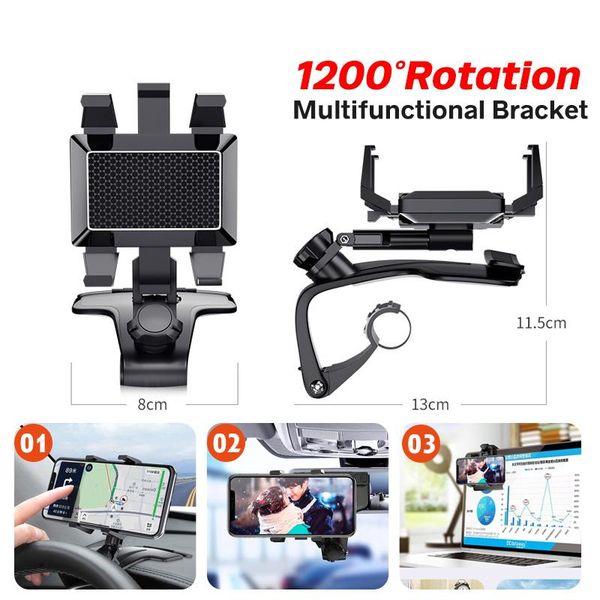 cell phone mounts & holders verbeterde dashboard auto telefoon houder 1200 graden mobiele staat achteruitkijkspiegel zonneklep in gps naviga
cell phone mounts & holders verbeterde dashboard auto telefoon houder 1200 graden mobiele staat achteruitkijkspiegel zonneklep in gps naviga