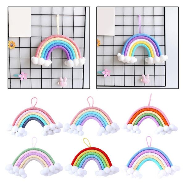 decorative objects & figurines macrame rainbow wall hanging colored for boho home decor, party supplies, baby shower, nursey dorm room ornam
decorative objects & figurines macrame rainbow wall hanging colored for boho home decor, party supplies, baby shower, nursey dorm room ornam