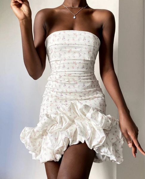 2021 new women summer strapless backless floral print ball gown lady designer fashion party vestido ub4f, Black;gray
2021 new women summer strapless backless floral print ball gown lady designer fashion party vestido ub4f, Black;gray