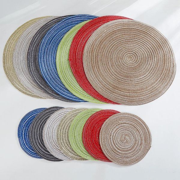 mats & pads a2666 round cotton mat heat insulation woven table household products anti slip and scalding placemats
mats & pads a2666 round cotton mat heat insulation woven table household products anti slip and scalding placemats