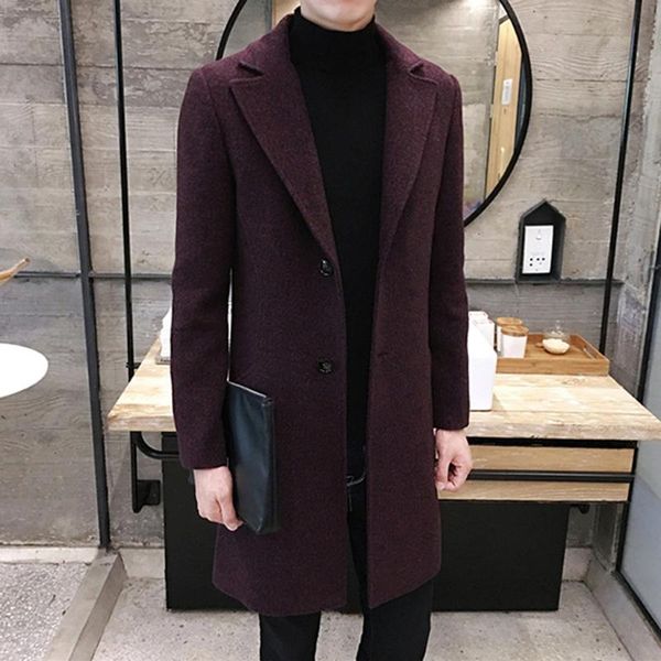 men formal single breasted figuring overcoat long wool jacket outwear warm windbreaker male coat nice brand tide coat, Black
men formal single breasted figuring overcoat long wool jacket outwear warm windbreaker male coat nice brand tide coat, Black
